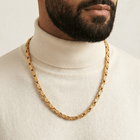 Utsav 24K Real Gold Plated Men's Chain | M_Cha_402