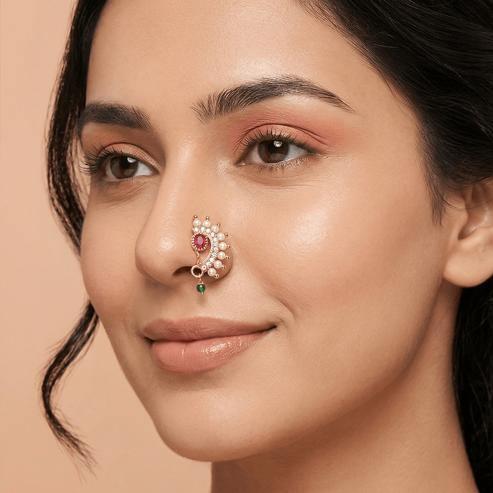 Utsav 24K Real Gold Plated Maharashtrian Nath | Nath_201