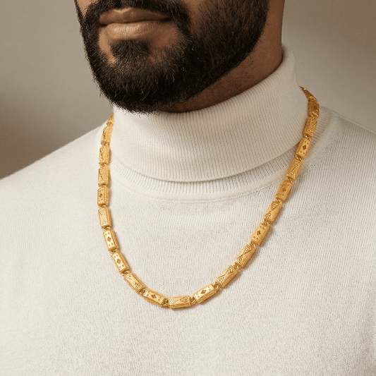 Utsav 24K Real Gold Plated Men's Chain | M_Cha_405