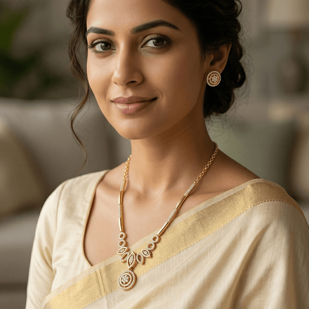 Utsav 24K Real Gold Plated Necklace + Earring  | Nek_801