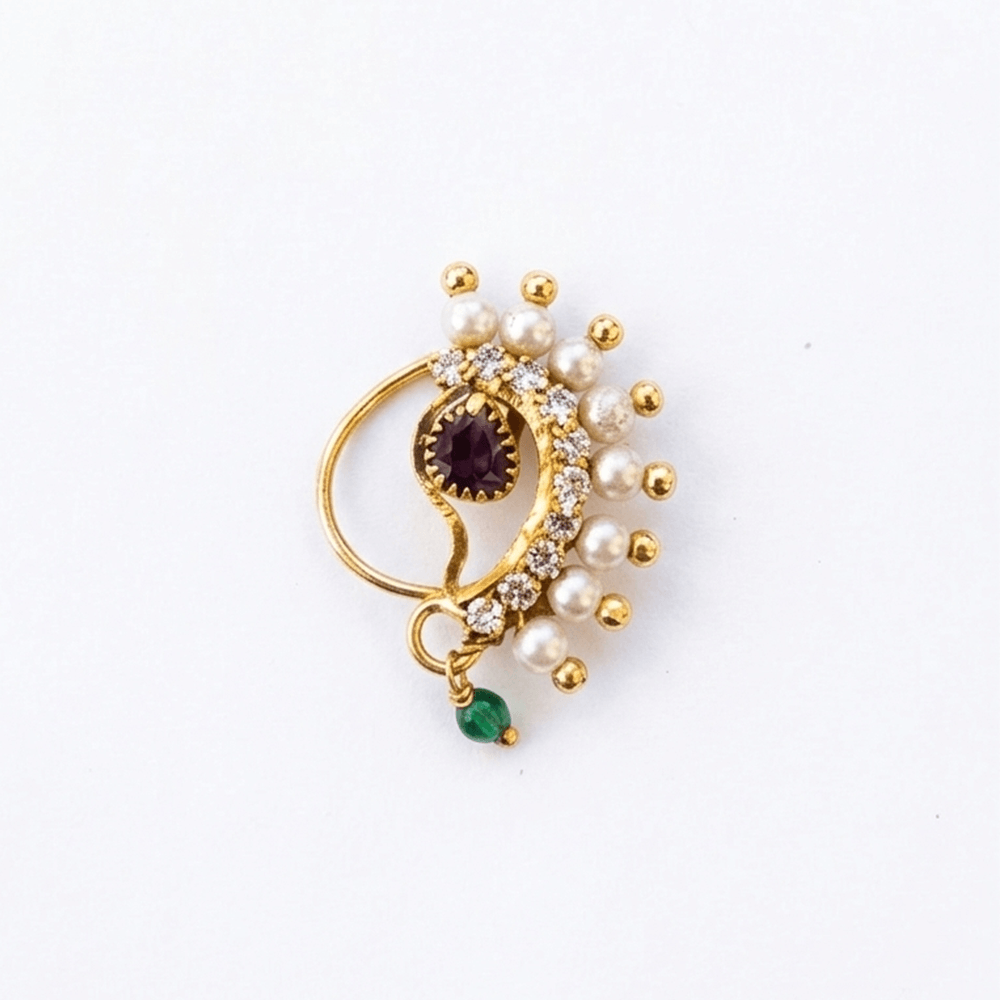 Utsav 24K Real Gold Plated Maharashtrian Nath | Nath_201
