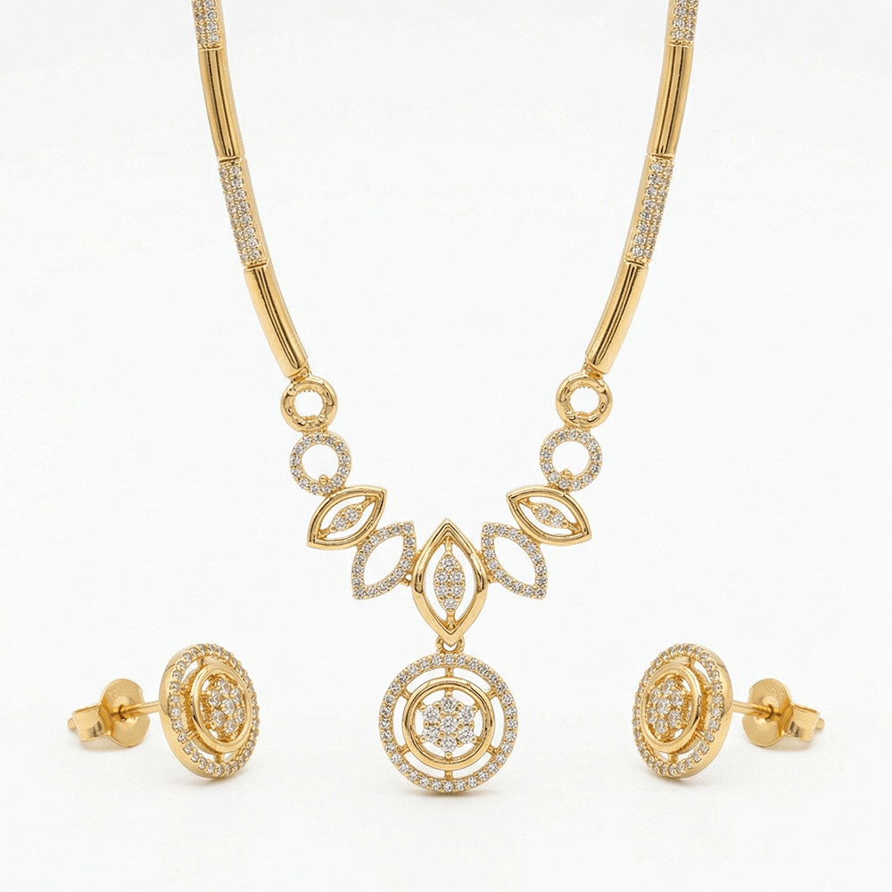Utsav 24K Real Gold Plated Necklace + Earring  | Nek_801